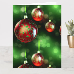 Fancy Christmas Ornament Card