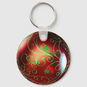 Fancy Christmas Ornament Keychain