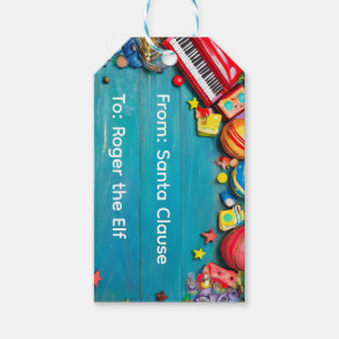 Fancy Christmas Personalized Childs Gift Tags