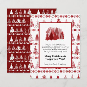 Fancy Christmas Tree Holiday Card