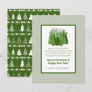 Fancy Christmas Tree Holiday Card
