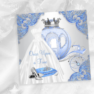 Fancy Cinderella Princess Birthday Party Invitation