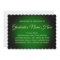 Fancy Class of 2025 Green Graduation Announcement