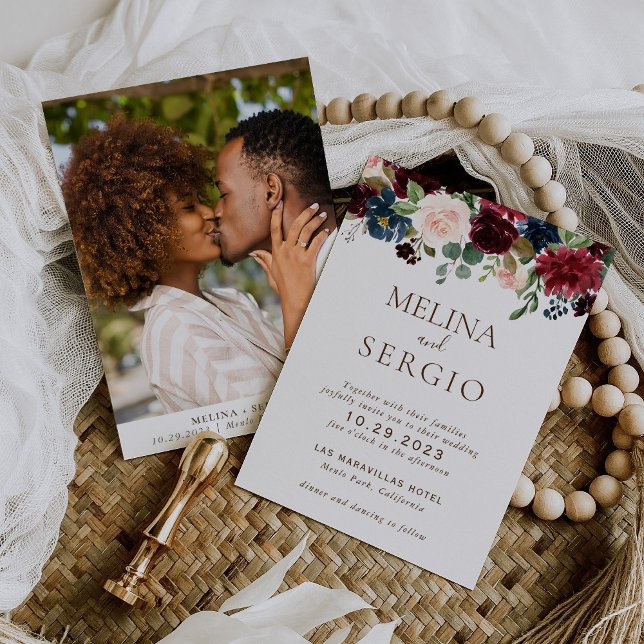 Fancy Classic Flowers Wedding Invitation (Creator Uploaded)