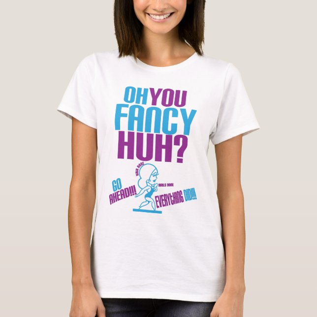 fancy colorways prurple, light blue T-Shirt (Front)