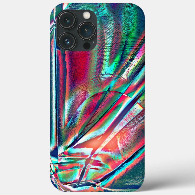 Fancy colours red to green faded & digital scratch Case-Mate iPhone case (Back)