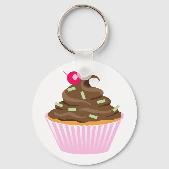 Fancy Cupcake Keychain (Front)