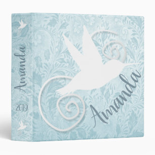 Fancy Cut-Out Hummingbird Binder