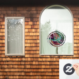Fancy Dancer Abstract Window Cling