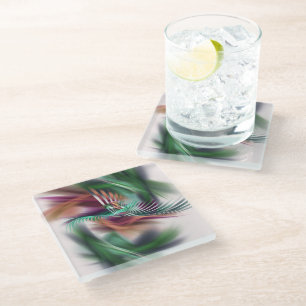 Fancy Dancer Glass Coaster