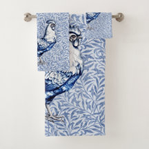 Fancy Delft Blue And White Rooster Chicken