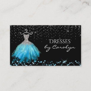 Fancy Dress Tailor Glittery Business Card
