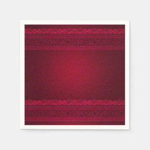 Fancy & Elegant Red Background Stylish Napkin