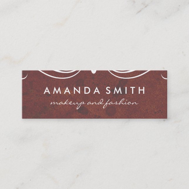 Fancy Elements Grungy Texture Mini Business Card (Front)