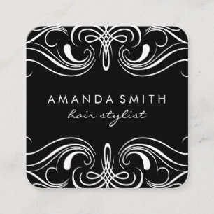 Fancy Elements Square Business Card