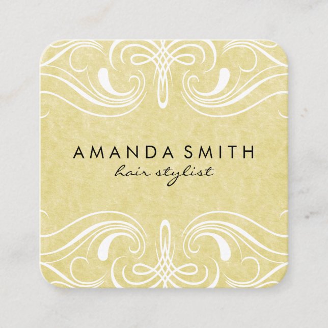 Fancy Elements | Variation Square Business Card (Front)
