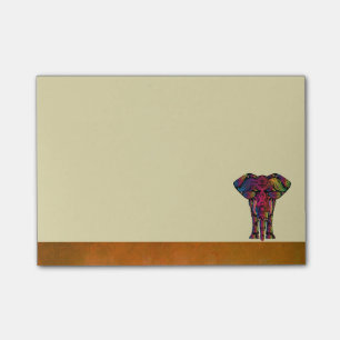 Fancy Elephant Design Bold Bright Colours Post-it Notes