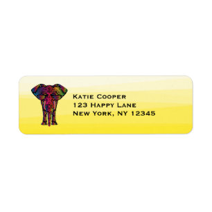Fancy Elephant Illustration - Decorative Pattern