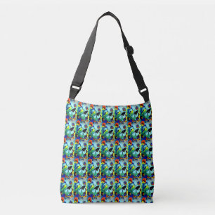 Fancy Exotic Mixed Butterfly Collage Designed Crossbody Bag