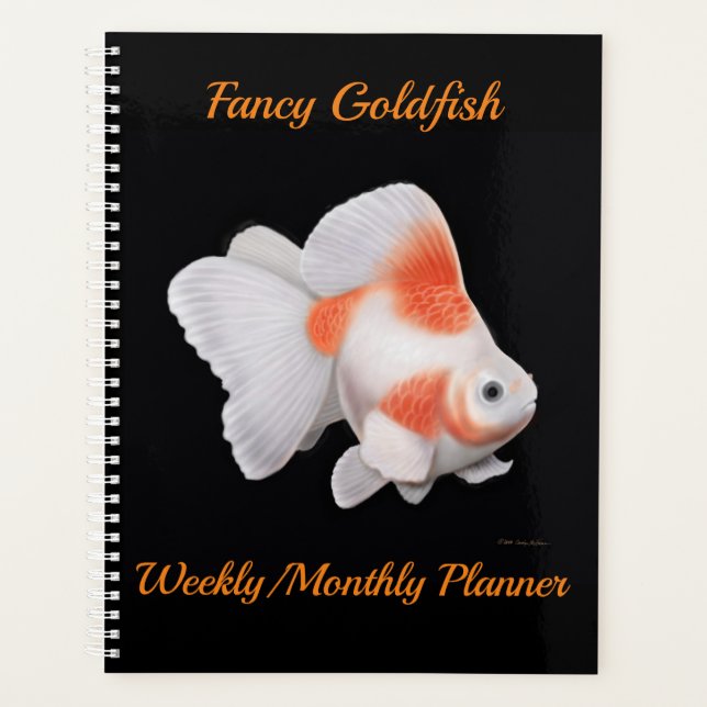 Fancy Fantail Goldfish hebdomadaire planificateur  (Devant)
