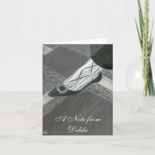 Fancy Feet Shoes Note Card (Front)
