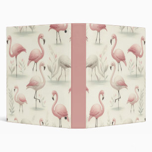 Fancy Flamingo Binder