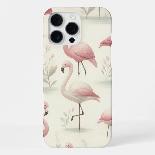 Fancy Flamingo iPhone Case (Back)
