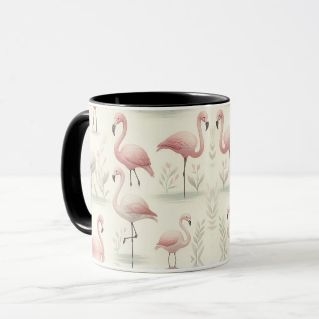 Fancy Flamingo Mug (Front Left)
