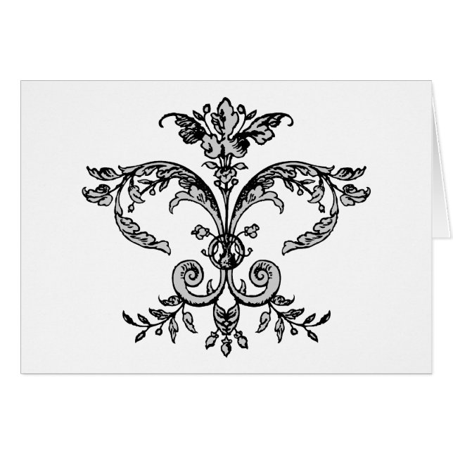 Fancy Fleurish BW (Front Horizontal)