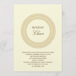 Fancy Frame Holiday Party Invitations