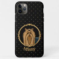 Fancy Frame Yorkshire Terrier Yorkie Portrait Cute