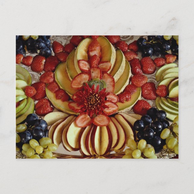 Fancy fruit plate postcard (Front)