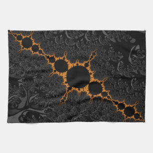 Fancy & Fun Fractals With Cool Mandala Patterns Kitchen Towel