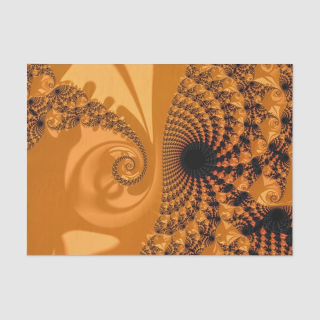 Fancy & Fun Fractals With Cool Mandala Patterns Tissue Paper (Front)