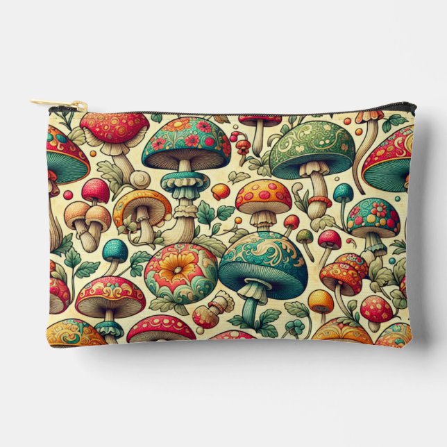 Fancy Fungi Accessory Pouch (Front)