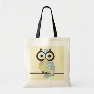 Fancy Funky Owl Tote Bag