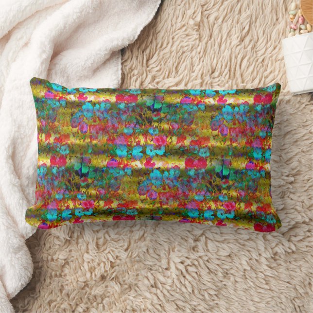 Fancy Garden..... Lumbar Pillow (Blanket)