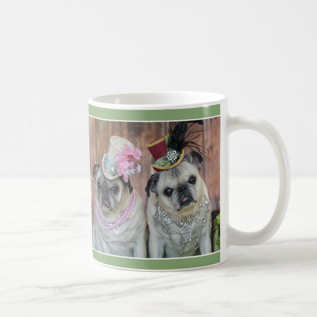 Fancy Girl Pug Mug (Right)