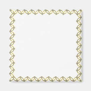 Fancy Gold and Diamond Frame Make Your Own Magnet