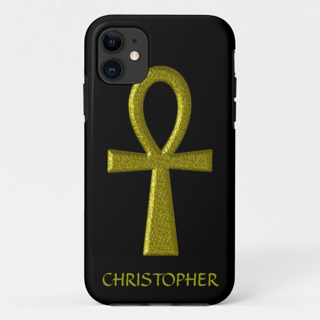 Fancy Gold Ankh Case-Mate iPhone Case (Back)