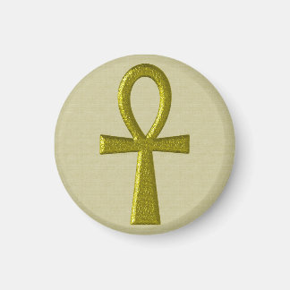 Fancy Gold Ankh Magnet
