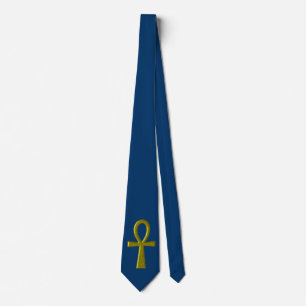 Fancy Gold Ankh Tie