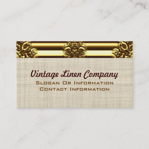 Fancy Gold Border Vintage Business Cards