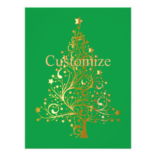 Fancy Gold Christmas Tree Thunder_Cove  Photo Print