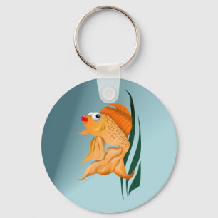Fancy Gold Fish Keychain