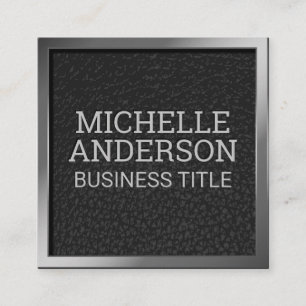 Fancy Gold Metallic Border Metal Background Loyalty Card