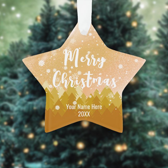 Fancy Gold Noël paisible Forêt de neige (Créateur téléchargé)