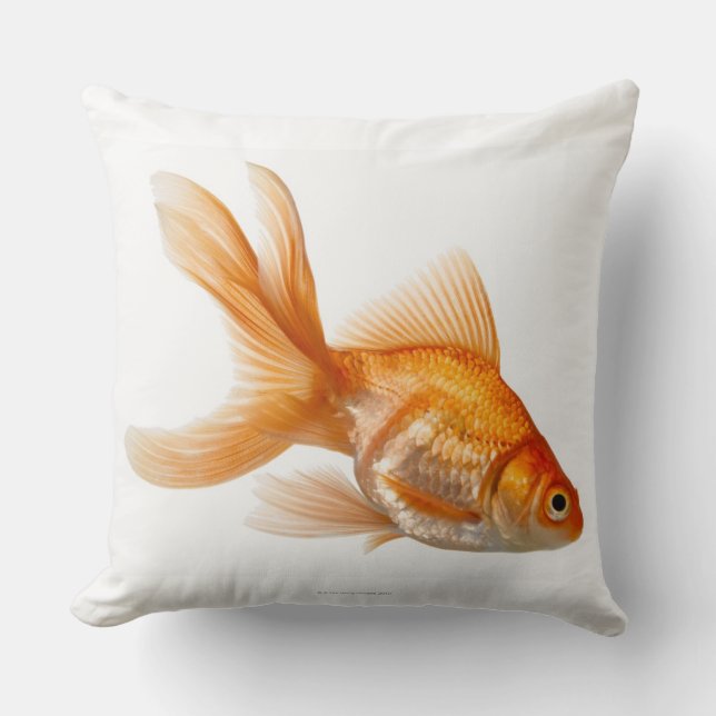Fancy Goldfish Throw Pillow (Front)
