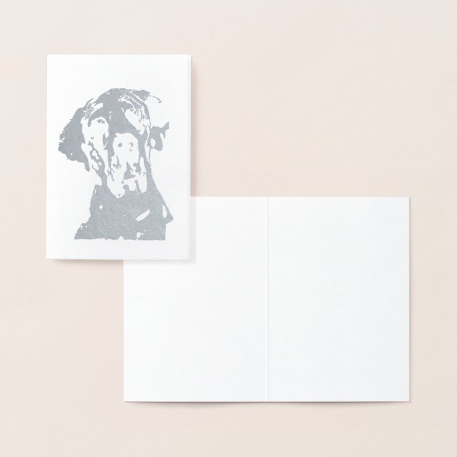 Fancy Great Dane Print Foil Card (Display)