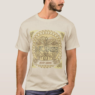 Fancy grey caduceus nurse T-Shirt